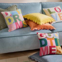 Furn Love Tuft Embroidered Cushion - Size: 45 cm x 45 cm - thumbnail 6