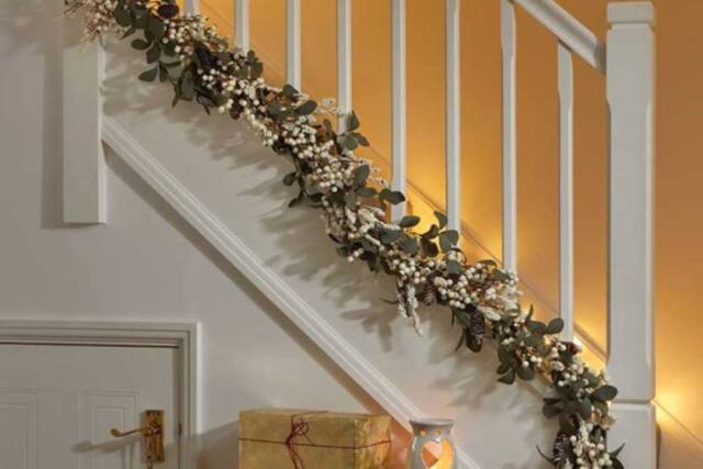 Marco Paul 180cm Artificial Christmas Garland with Berries in Green - image 1