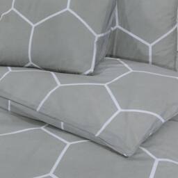 Berkfield Home Elegant Duvet Cover Set Grey 240x220 cm Cotton - thumbnail 5
