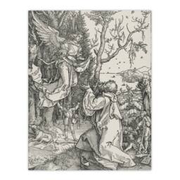 "Artery8 Joachim & the Angel Albrecht Durer Wall Art Poster Print in White - Size: W18"" x H24""" - thumbnail 1