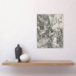 "Artery8 Joachim & the Angel Albrecht Durer Wall Art Poster Print in White - Size: W18"" x H24""" - thumbnail 4