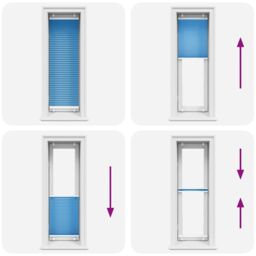Berkfield Home Pleated Blind Blue 40x100 cm Fabric Width 39.4 cm Polyester - thumbnail 5