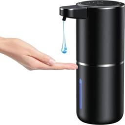 NESTLUNE 380ML Wall-Mounted Automatic IR Hands Sanitizer Touchless in Black