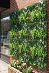 Living and Home 1PCS Green Artificial Plant Living Wall Panel for Decor - thumbnail 3