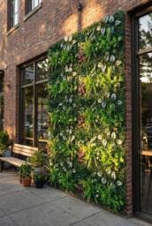 Living and Home 1PCS Green Artificial Plant Living Wall Panel for Decor