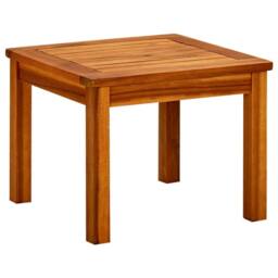 Berkfield Home Garden Coffee Table 45x45x36 cm Solid Acacia Wood in Brown - Size: 45 x 45 x 36 cm - thumbnail 2