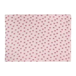 Furn Noortje Bows Sherpa Fleece Throw in Pink - Size: 130 cm x 180 cm - thumbnail 4