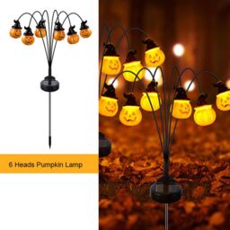 Obasyhig Style 1 Solar - Powered LED Pumpkin & Eyeball Lights in Yellow - thumbnail 9