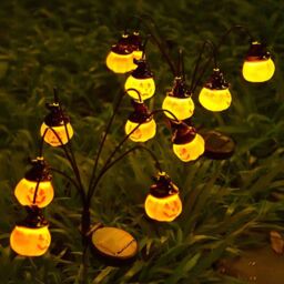 Obasyhig Style 1 Solar - Powered LED Pumpkin & Eyeball Lights in Yellow - thumbnail 7
