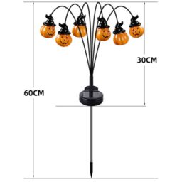 Obasyhig Style 1 Solar - Powered LED Pumpkin & Eyeball Lights in Yellow - thumbnail 8