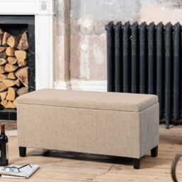Artemis Home Henbury Storage Ottoman in Light Brown