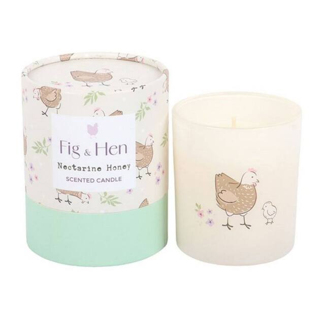 Something Different Nectarine Honey Mother Hen Scented Candle in Cream - image 1