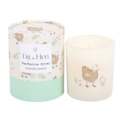 Something Different Nectarine Honey Mother Hen Scented Candle in Cream