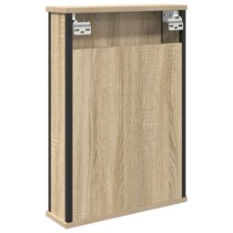 Berkfield Home Mirror Cabinet Natural Oak Particle board, glass, metal Medium in Beige - thumbnail 7