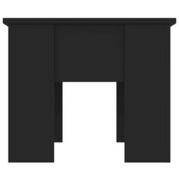 Berkfield Home Coffee Table Black 79x49x41 cm Engineered Wood - Size: 79 x 49 x 41 cm - thumbnail 4