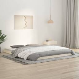 Berkfield Home Bed Frame without Mattress White 160x200 cm Solid Wood Pine - thumbnail 2