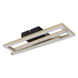 Netlighting Highway Integrated LED Semi Flush Ceiling Light Matt Gold 2x LED 4000K - thumbnail 2