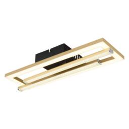 Netlighting Highway Integrated LED Semi Flush Ceiling Light Matt Gold 2x LED 4000K - thumbnail 1