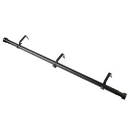 "NESTLUNE 60-120"" Extendable Metal Curtain Pole in Black - Size: 100 cm - 150 cm" - thumbnail 3