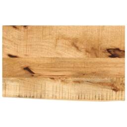 Berkfield Home Table Top 40x20x2.5 cm Live Edge Solid Wood Rough Mango in Brown - thumbnail 2