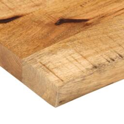 Berkfield Home Table Top 40x20x2.5 cm Live Edge Solid Wood Rough Mango in Brown - thumbnail 6