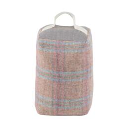 Newton Tartan Check Lavender & Wheat Filled Doorstop