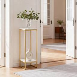 EONLION White 30 Inch Tall Plant Stand Indoor, 2 Tier Metal Plant Stand - thumbnail 3