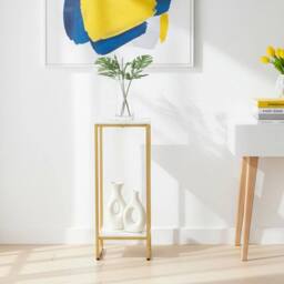 EONLION White 30 Inch Tall Plant Stand Indoor, 2 Tier Metal Plant Stand - thumbnail 4