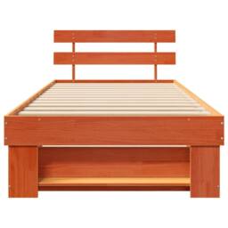 Berkfield Home with Headboard Brown 75 x 190 cm Pine wood - thumbnail 5