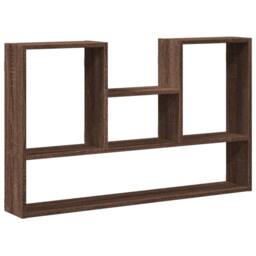 Berkfield Home Wall Shelf Brown Oak 99x15x60 cm Engineered Wood - Size: 99 x 15 x 60 cm - thumbnail 2