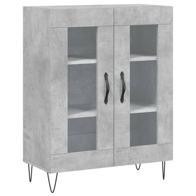 Berkfield Home Sideboard Concrete Grey 69.5x34x90 cm Engineered Wood - image 1