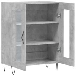 Berkfield Home Sideboard Concrete Grey 69.5x34x90 cm Engineered Wood - thumbnail 6