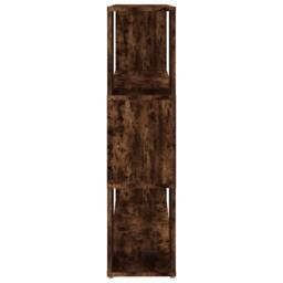 Berkfield Home Classic Book Cabinet/Room Divider Smoked Oak 100x24x94 cm in Brown - Size: 100 x 24 x 94 cm - thumbnail 6