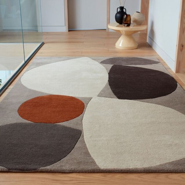 The Rug Shop UK Grey Modern Handmade Easy to clean Geometric Geometric Area Rug - Size: 160 cm x 230 cm - image 1