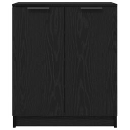 Berkfield Home Shoe Cabinet Black Oak 59x35x70 cm Engineered Wood - Size: 59 x 35 x 70 cm - thumbnail 7