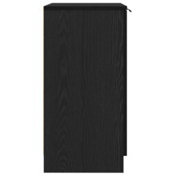 Berkfield Home Shoe Cabinet Black Oak 59x35x70 cm Engineered Wood - Size: 59 x 35 x 70 cm - thumbnail 8