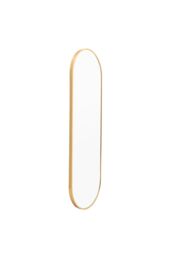 Living and Home Modern Oval Metal Full Length Wall Mirror in Gold - thumbnail 3