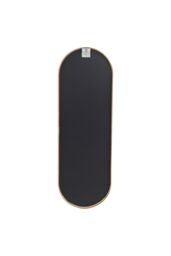 Living and Home Modern Oval Metal Full Length Wall Mirror in Gold - thumbnail 5