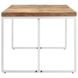 Berkfield Home Dining Table 180x90x76 cm Solid Acacia & Mango Wood in Brown - Size: 180 x 90 x 76 cm - thumbnail 3
