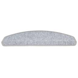 Berkfield Home Stair Mats 10 pcs 65x24x4 cm Light Grey - Size: Medium - thumbnail 5