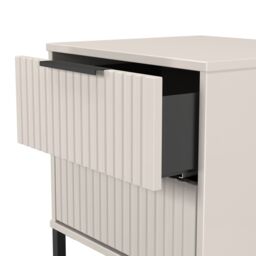 Ready Assembled 2 U Menai 2 Drawer Bedside (Ready Assembled) in Taupe - Size: Small - thumbnail 5