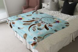Benjamin Tate Design Native American Tribe Decor Blanket in Natural - Size: 120 cm x 150 cm - thumbnail 3