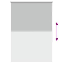 Berkfield Home Roller Blind Blackout Off-White 60x130 cm Fabric Width 55.7 cm Po… in Grey - thumbnail 9