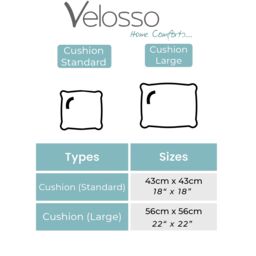 Velosso Merry Bells Filled Christmas Cushion in Red - Size: 56 cm x 56 cm - thumbnail 2