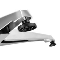 tectake Aluminum Bistro Table Frederic Ø 60 Cm, Height-Adjustable Frederic in Silver - Size: 4 Person - thumbnail 5