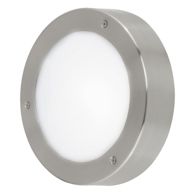 Loops IP44 Outdoor Wall Light Stainless Steel 5.4W Built in LED Porch Lamp in Metallics - image 1