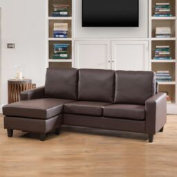 Artemis Home Modena Reversible Corner Sofa in Brown