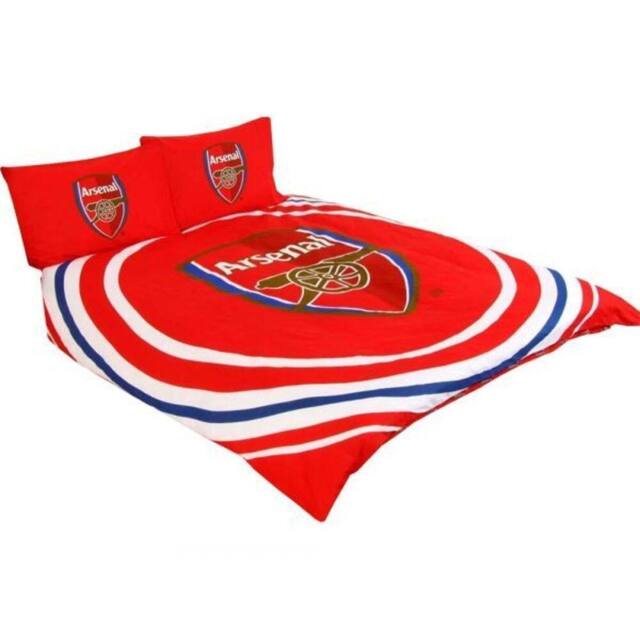 Arsenal FC Pulse Reversible Duvet Cover Set in Red - Size: Double - image 1