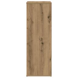 Berkfield Home Shoe Rack Artisan Oak 54x34x100.5 cm Engineered Wood in Brown - thumbnail 5