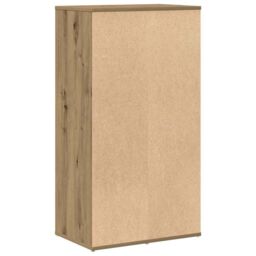 Berkfield Home Shoe Rack Artisan Oak 54x34x100.5 cm Engineered Wood in Brown - thumbnail 6